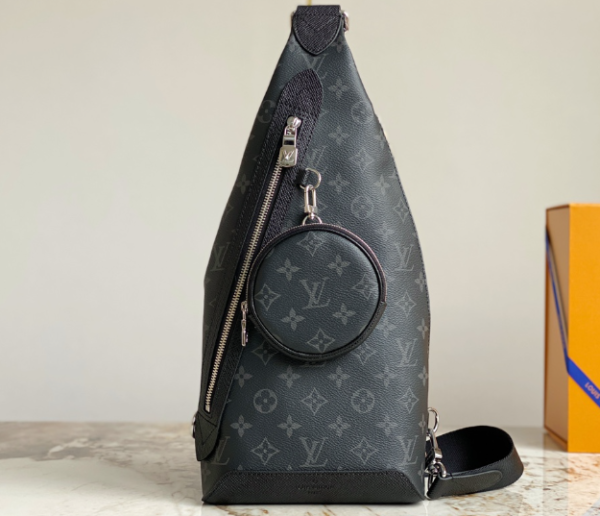 Louis Vuitton Duo Shoulder Men's Bag - Black