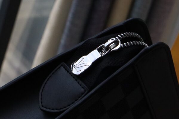 Louis Vuitton Standing Clutch Bag - Black - Image 2