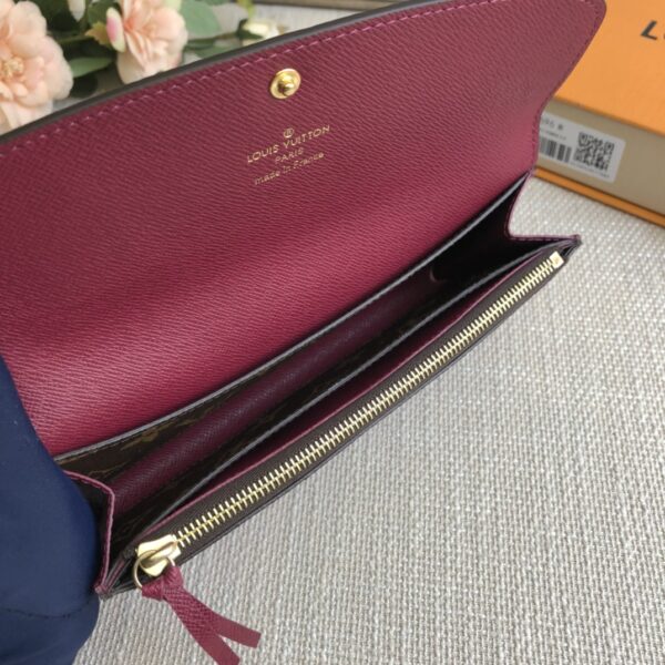 Louis Vuitton Doudou Emilie Wallet - Purple Red - Image 2