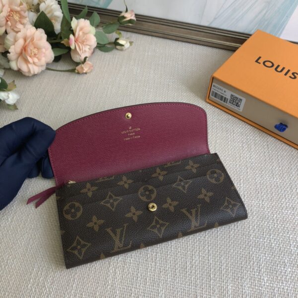 Louis Vuitton Doudou Emilie Wallet - Purple Red - Image 3