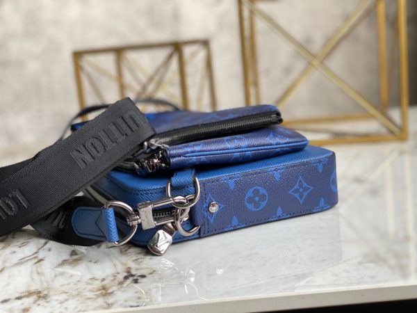 Louis Vuitton Men's TRIO Messenger Bag - Blue - Image 3