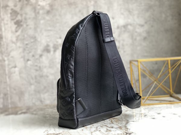 Louis Vuitton Embossed Men's Racer Shoulder Bag - Black - Image 3