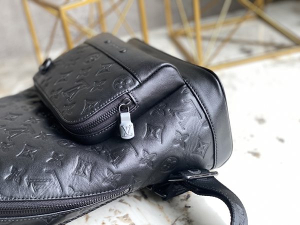 Louis Vuitton Embossed Men's Racer Shoulder Bag - Black - Image 5