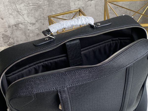 Louis Vuitton Cross-Pattern Full Leather Briefcase Backpack - Image 3