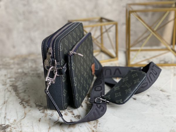 Louis Vuitton Men's Pochette Trio Messenger Bag - Green - Image 5