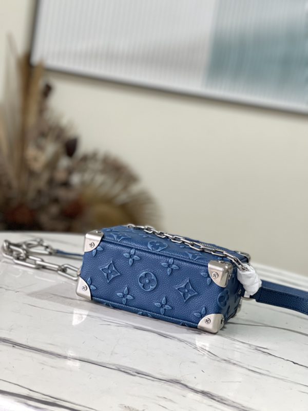 Louis Vuitton Mini Soft Trunk Handbag - Blue - Image 3