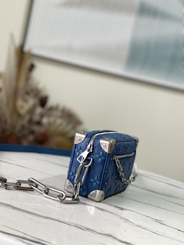 Louis Vuitton Mini Soft Trunk Handbag - Blue - Image 5