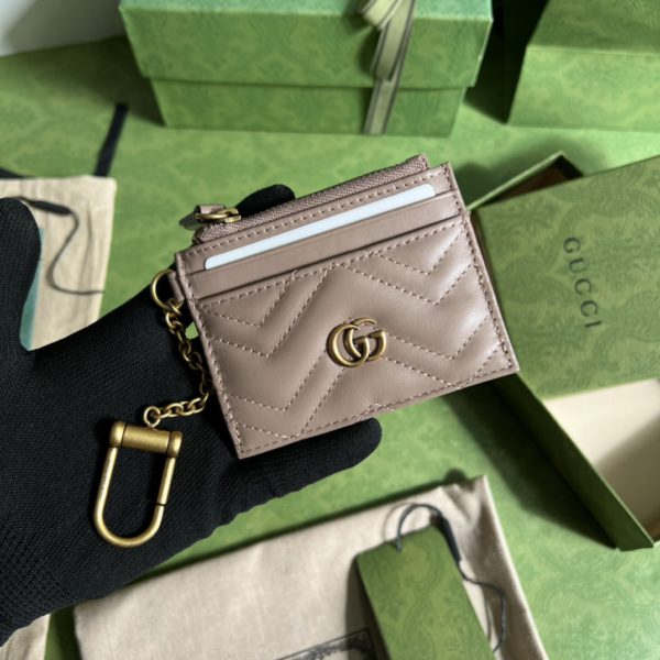 GUCCI - GG MARMONT LEATHER CARDHOLDER