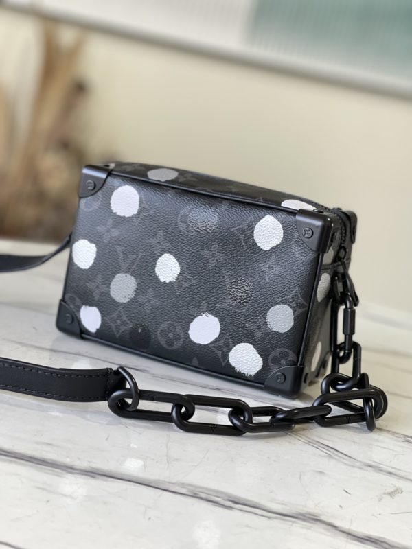 Louis Vuitton Mini Soft Trunk Chain Bag - Black - Image 3