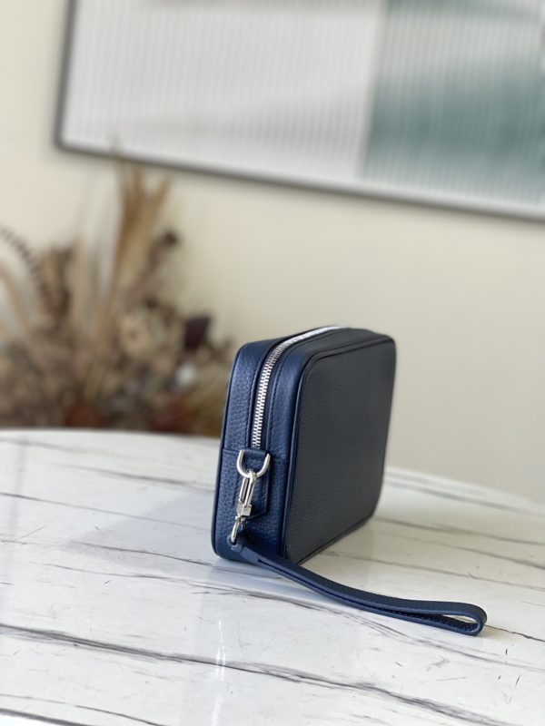Louis Vuitton Kasai Lychee Pattern Handbag - Blue - Image 3