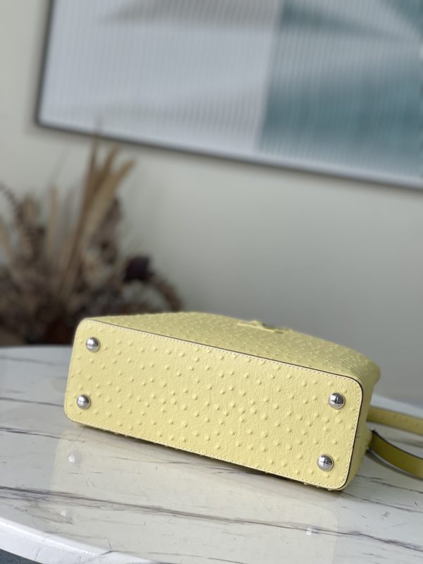 Louis Vuitton Medium Capucines Ostrich Leather Handbag - Yellow - Image 2