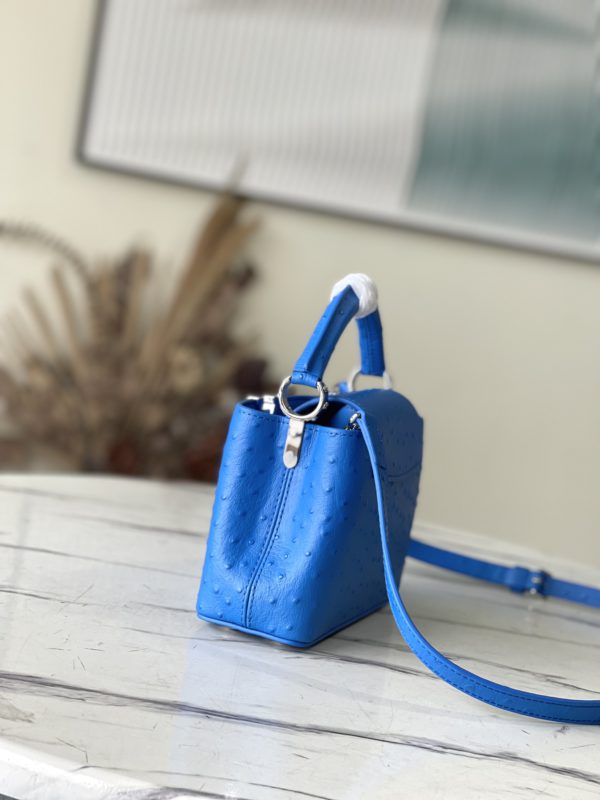 Louis Vuitton Mini Capucines Ostrich Leather Handbag - Image 9