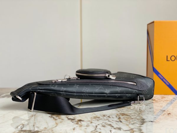 Louis Vuitton Duo Shoulder Men's Bag - Black - Image 4