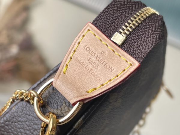 Louis Vuitton Mini Pochette Chain Handbag - Image 4