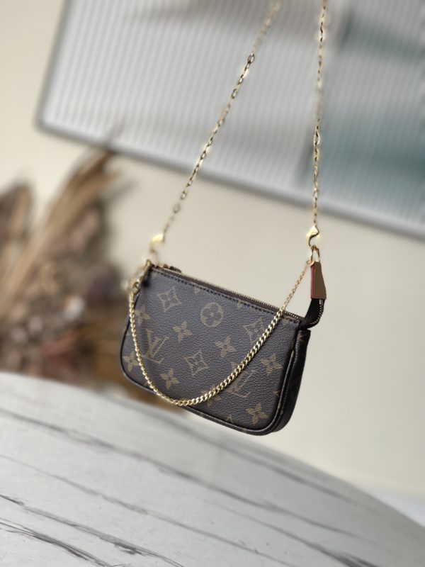 Louis Vuitton Mini Pochette Chain Handbag