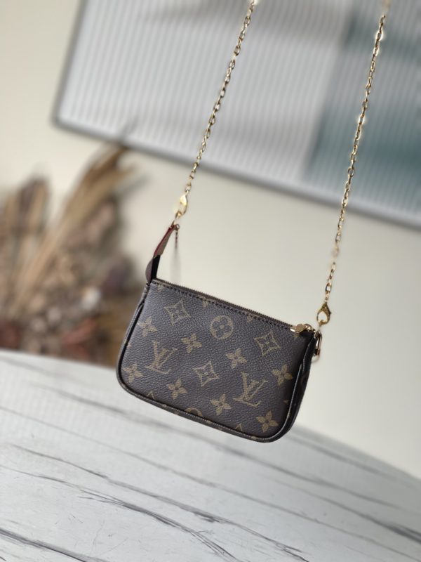 Louis Vuitton Mini Pochette Chain Handbag - Image 7