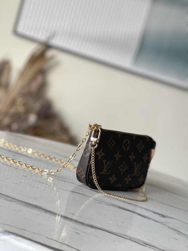 Louis Vuitton Mini Pochette Chain Handbag - Image 8