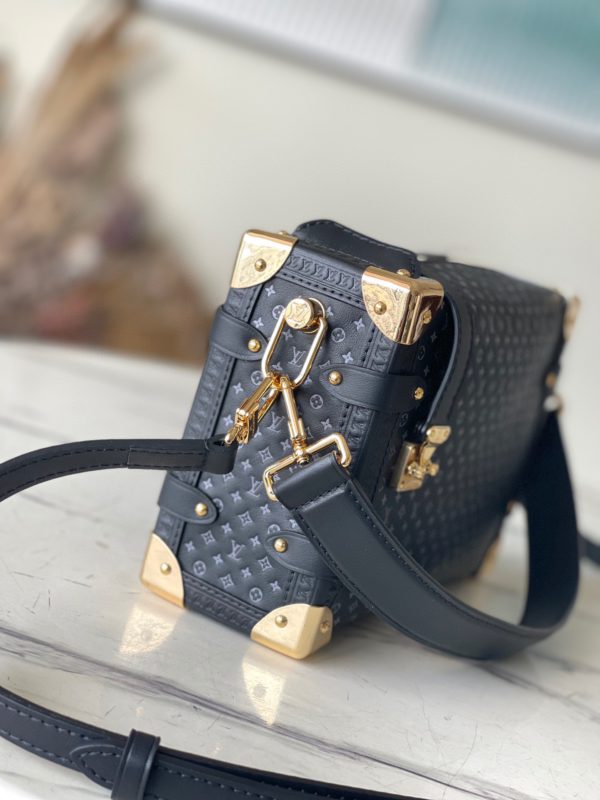 Louis Vuitton Full Suitcase Leather Bag - Black - Image 3