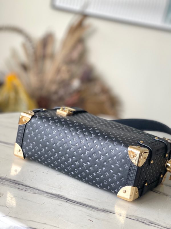 Louis Vuitton Full Suitcase Leather Bag - Black - Image 9