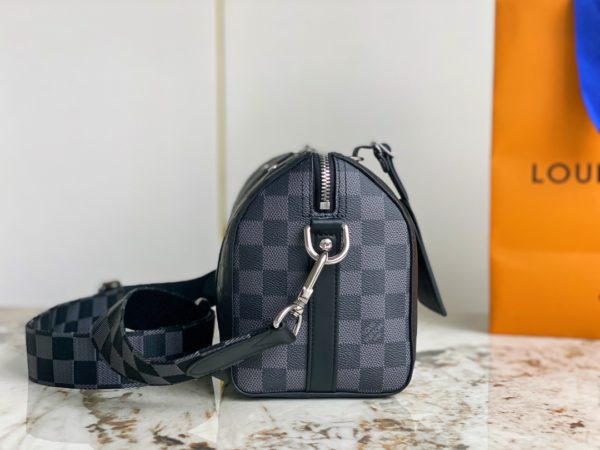 Louis Vuitton CITY KEEPALL Handbag - Black - Image 5