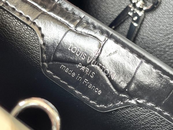 Louis Vuitton Crocodile Pattern Silver Buckle Trumpet Bag - Image 2