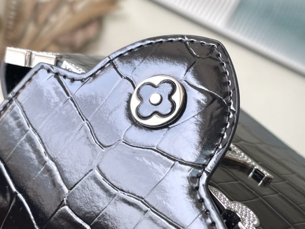 Louis Vuitton Crocodile Pattern Silver Buckle Mini Bag - Image 6