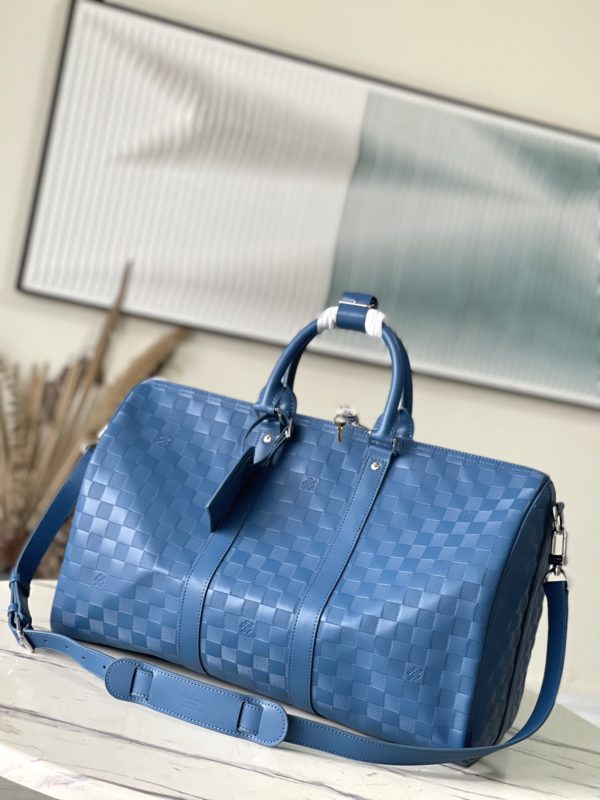 Louis Vuitton Keepall 45 Travel Bag - Blue