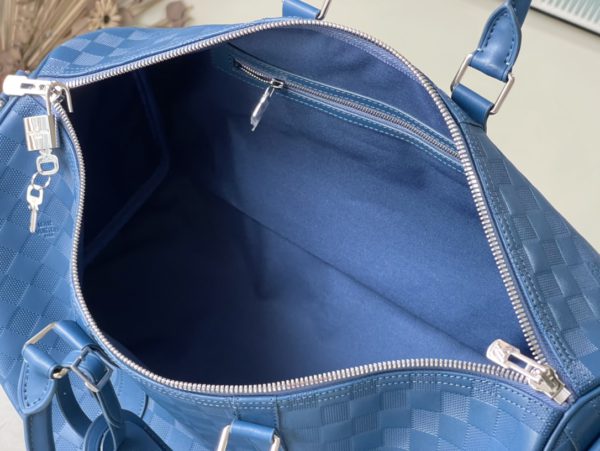 Louis Vuitton Keepall 45 Travel Bag - Blue - Image 8
