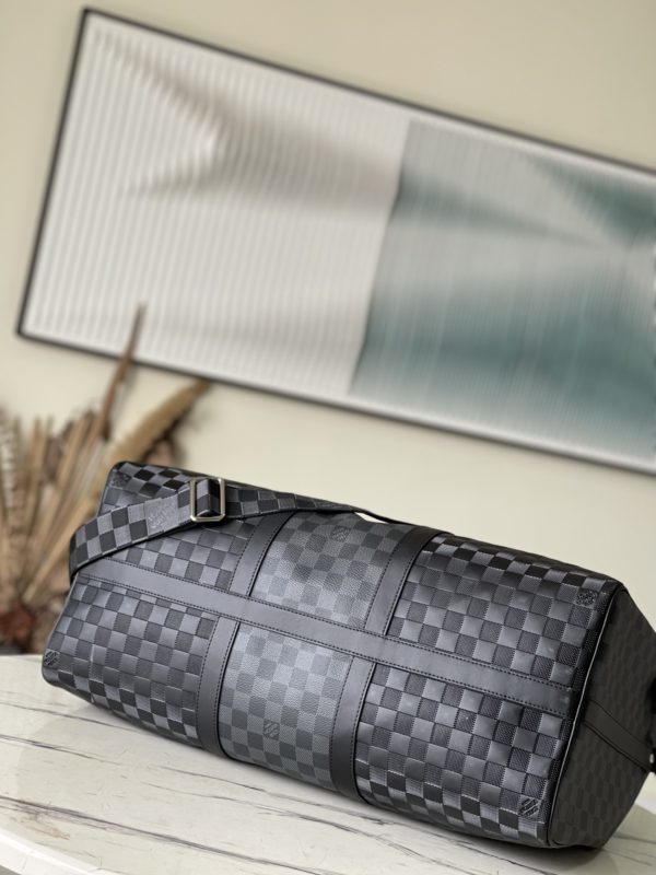 Louis Vuitton KEEPALL BANDOULIÈRE 50 Travel Bag - Black - Image 2