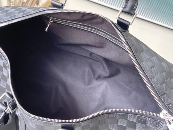 Louis Vuitton KEEPALL BANDOULIÈRE 50 Travel Bag - Black - Image 8