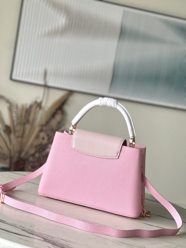 Louis Vuitton Capucines Medium Handbag - Pink - Image 3