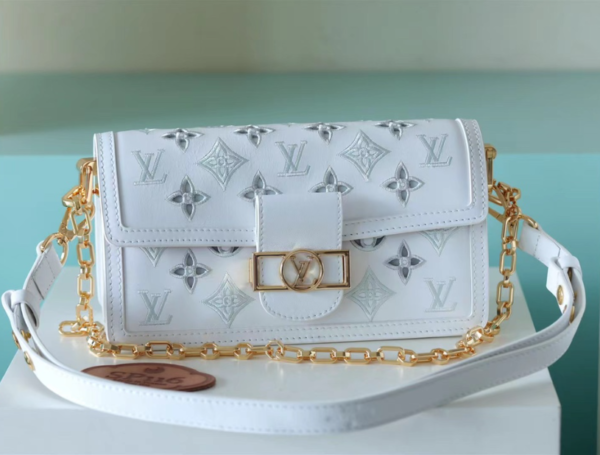 Louis Vuitton Classic Dauphine Handbag - White