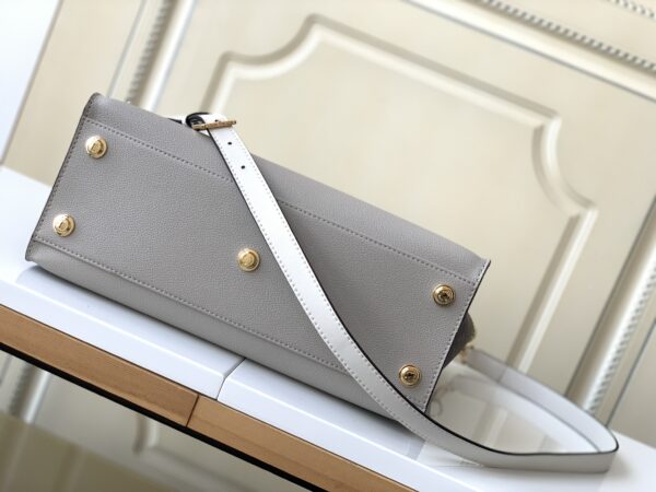 Louis Vuitton Medium On My Side Handbag – Taupe - Image 3