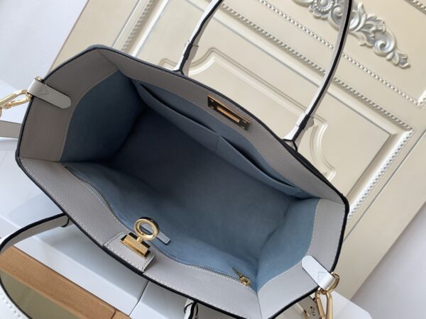 Louis Vuitton Medium On My Side Handbag – Taupe - Image 2