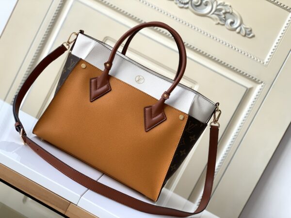 Louis Vuitton Medium On My Side Handbag – Orange - Image 4
