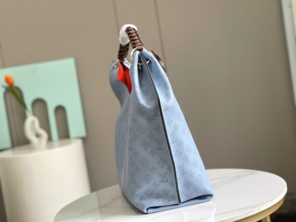 Louis Vuitton Carmel Hobo Tote Handbag – Blue - Image 5