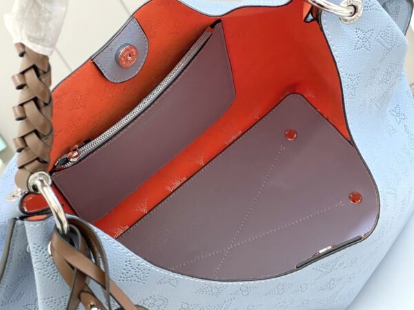 Louis Vuitton Carmel Hobo Tote Handbag – Blue - Image 2