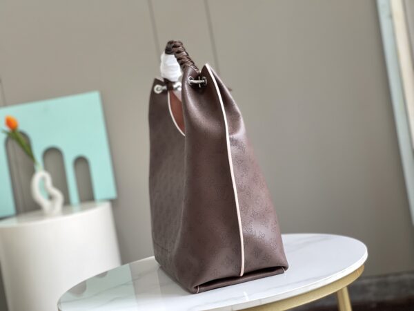 Louis Vuitton Carmel Hobo Tote Handbag – Dark Brown - Image 3