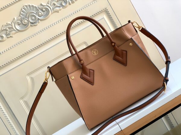 Louis Vuitton Medium On My Side Handbag – Brown - Image 3