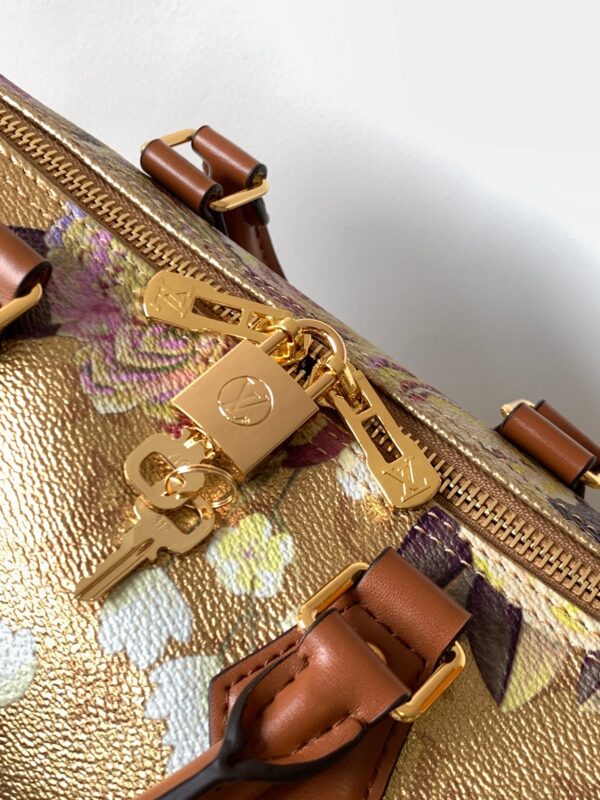 Louis Vuitton Gold Scattered Flower OnTheGo Handbag - Image 3