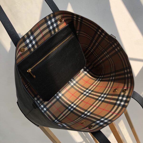 Burberry Tote Shopping Bag - Black - Image 2