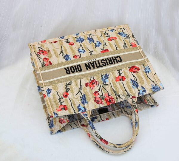 Dior Hibiscus Small Book Tote Bag - Image 4