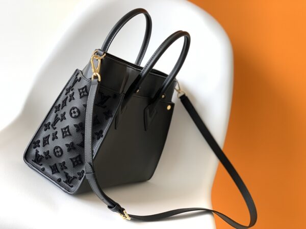 Louis Vuitton Medium On My Side Handbag - Black - Image 5