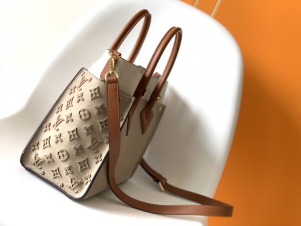 Louis Vuitton Medium On My Side Handbag - Cream - Image 5