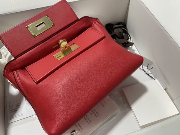 Hermes Mini2424 Handbag - Red - Image 3