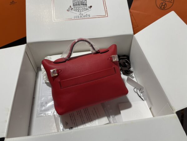 Hermes Mini2424 Handbag - Red - Image 5