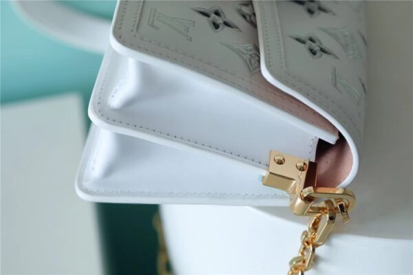 Louis Vuitton Classic Dauphine Handbag - White - Image 3