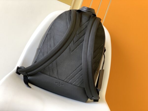 Louis Vuitton Full Leather Aerogram Backpack Series – Black - Image 4
