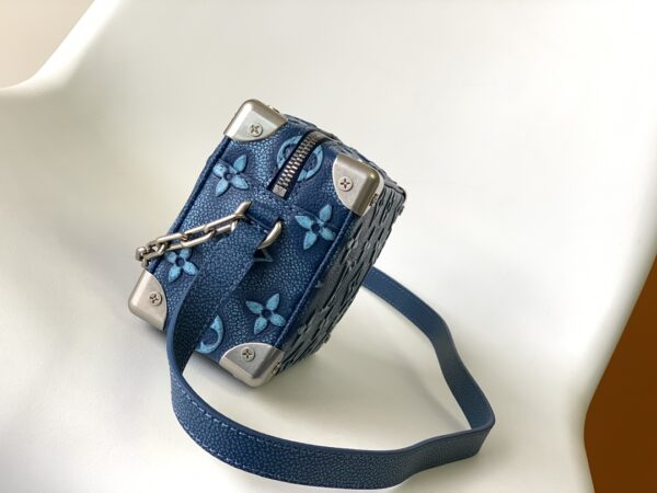 Louis Vuitton Mini Soft Trunk Handbag - Blue - Image 3