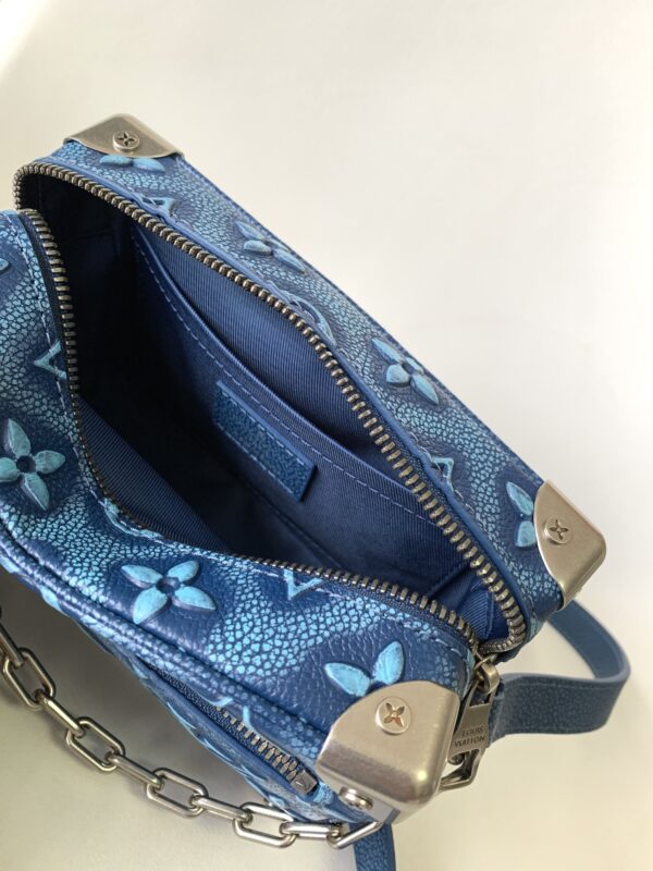 Louis Vuitton Mini Soft Trunk Handbag - Blue - Image 4
